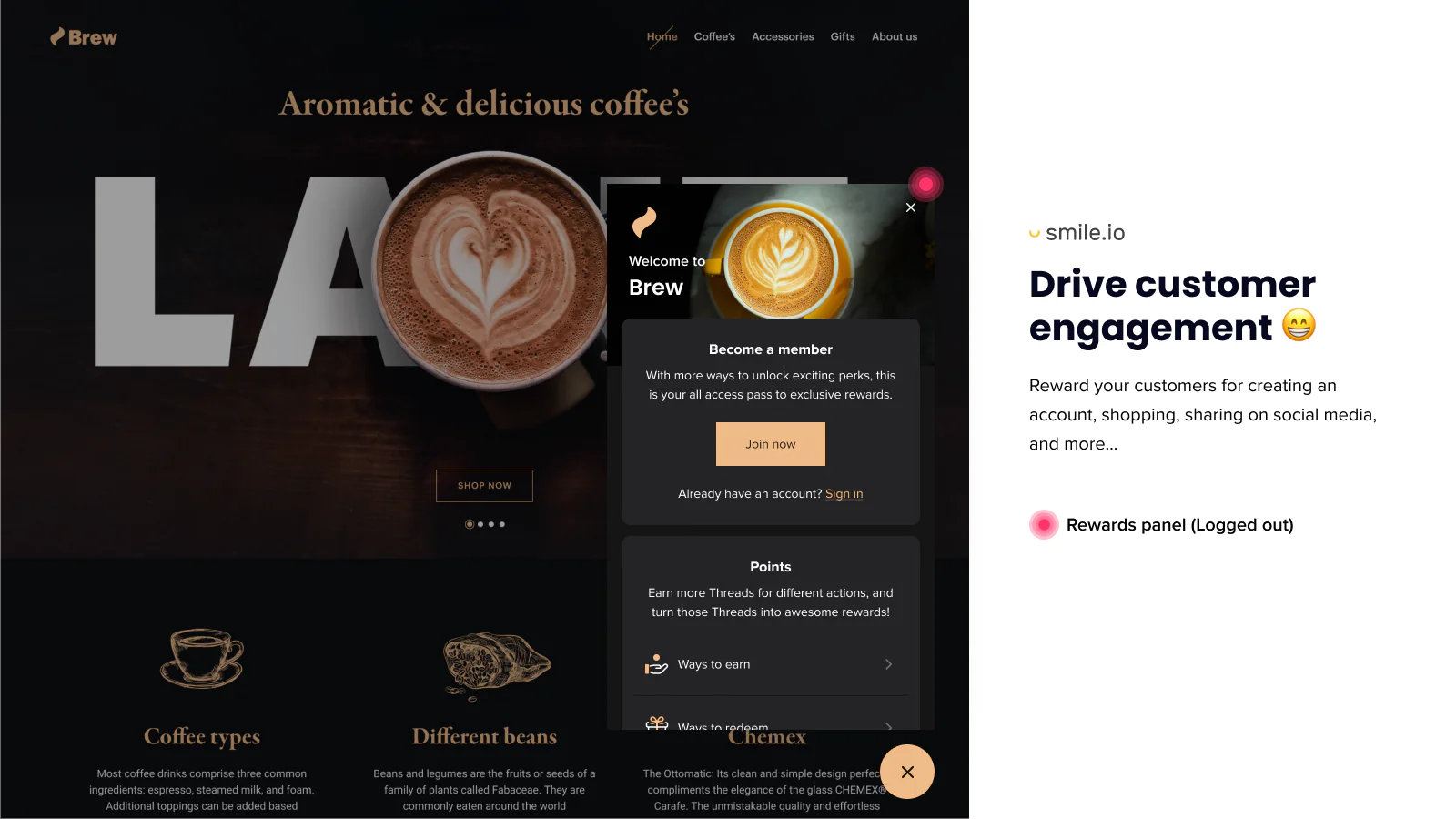 Smile rewards program